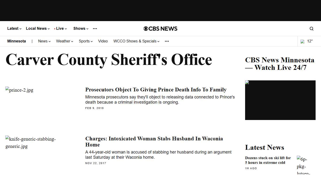 Carver County Sheriff's Office news - Today’s latest updates - Page 2 - CBS Minnesota